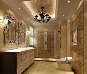 欧式奢华风格 2020整体浴室柜装修效果图