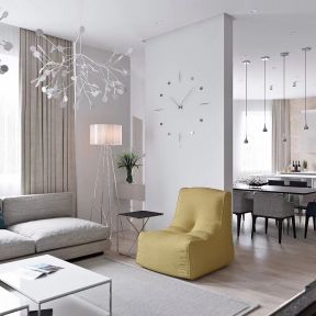 现代温馨客厅沙发颜色搭配装修效果图片