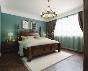 美式卧室设计 2020卧室地毯装修效果图