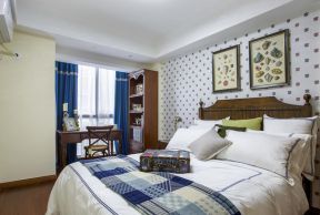 美式卧室设计 2020卧室实木书柜图片欣赏