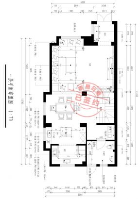 金地长青湾500平别墅中式风格效果图