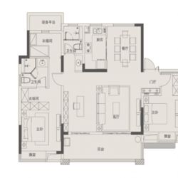 Y1西户135平米户型