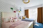 美式儿童房床头墙面装饰设计图片
