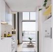 2023现代公寓厨房白色橱柜设计装修效果图