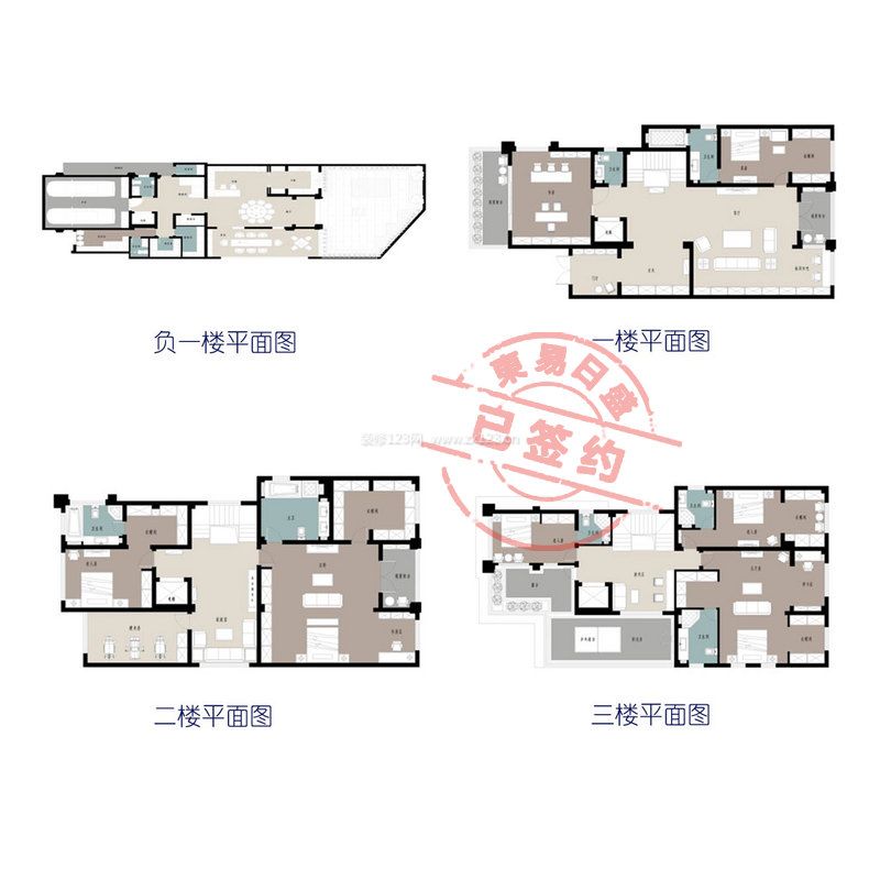 半山悅750㎡別墅現代簡約風格