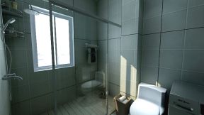 2023简约现代卫生间浴室防滑地砖装修图片