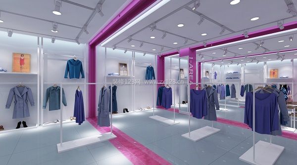 2023女裝店室內(nèi)陳列裝修效果圖片大全