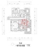 名流公館260平新古典風格效果圖