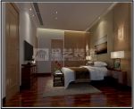 新中式风格卧室床头壁灯装修图片