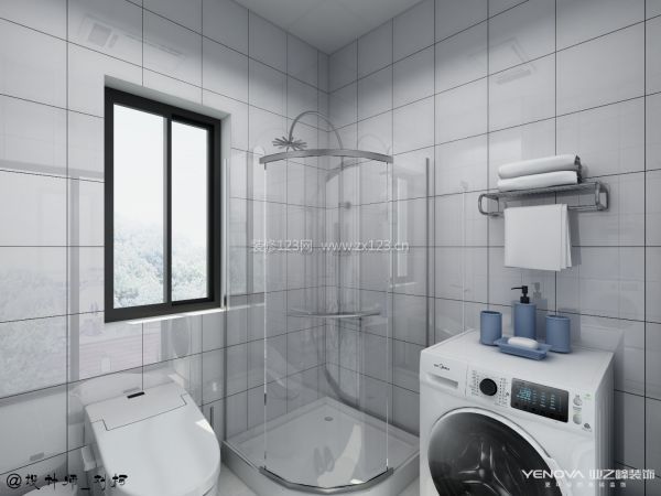 卫浴间玻璃淋浴房设计效果图