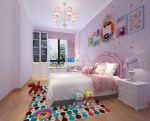简约新中式女孩卧室装修效果图片
