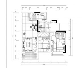 2023三居室平面設計圖片