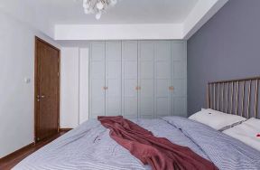 2023现代北欧风格卧室衣柜拉门装修效果图片