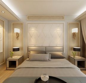 2021现代卧室床头背景墙欣赏-装信通网效果图大全