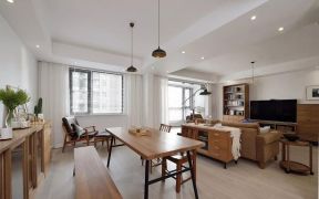 2023简约现代家装实木餐桌椅设计效果图片
