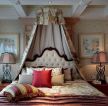 复古欧式风格卧室床幔设计图片