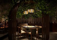 主题餐厅装修装修设计，创造一个迷人的空间环境形象。