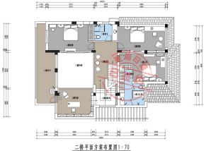 巢上城中式风格400平米别墅装修效果图