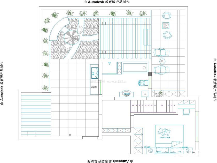 金域蓝湾新中式五居200㎡装修案例