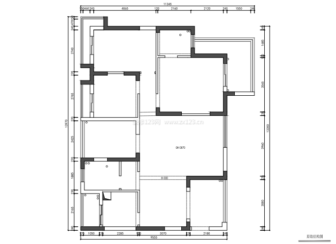 2023四居室平面圖設計