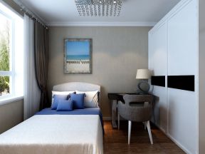 极简卧室单人床装饰设计图片