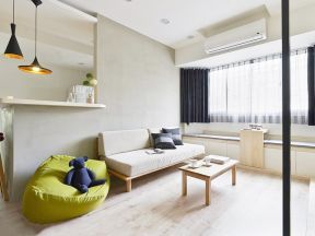 六十平米房子客厅懒人沙发装修设计效果图
