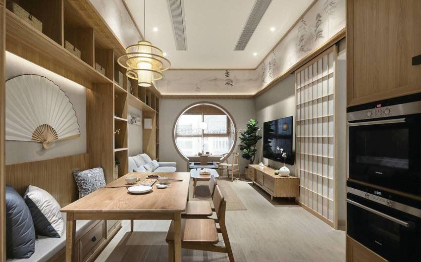 日式原木风格公寓装修效果图2023