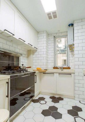 北欧风格厨房设计 2020厨房地板砖装修图片