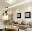 50平米小户型婚房客厅沙发背景墙装饰设计