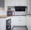 60平米两居室白色小厨房装修效果图