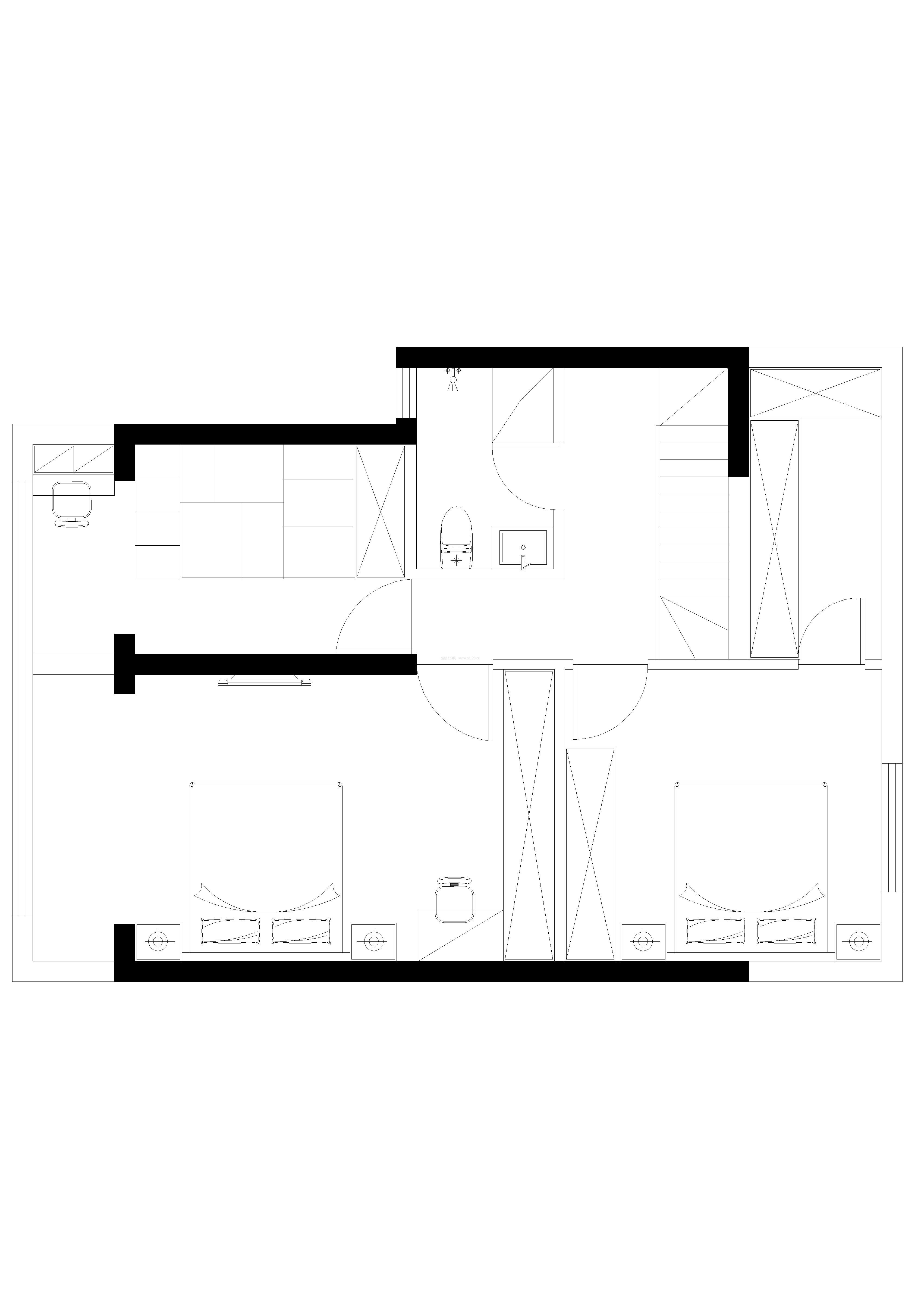 2023四室户型平面设计图