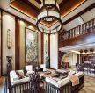 东南亚风情别墅挑高客厅装饰设计图