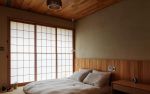 日式禅意风格卧室门窗设计图