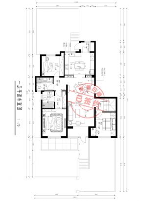 万锦香樟树300平简约中式风格效果图