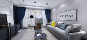 现代家居客厅布艺沙发设计装修效果图片