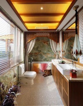 东南亚风格浴室装修装饰案例