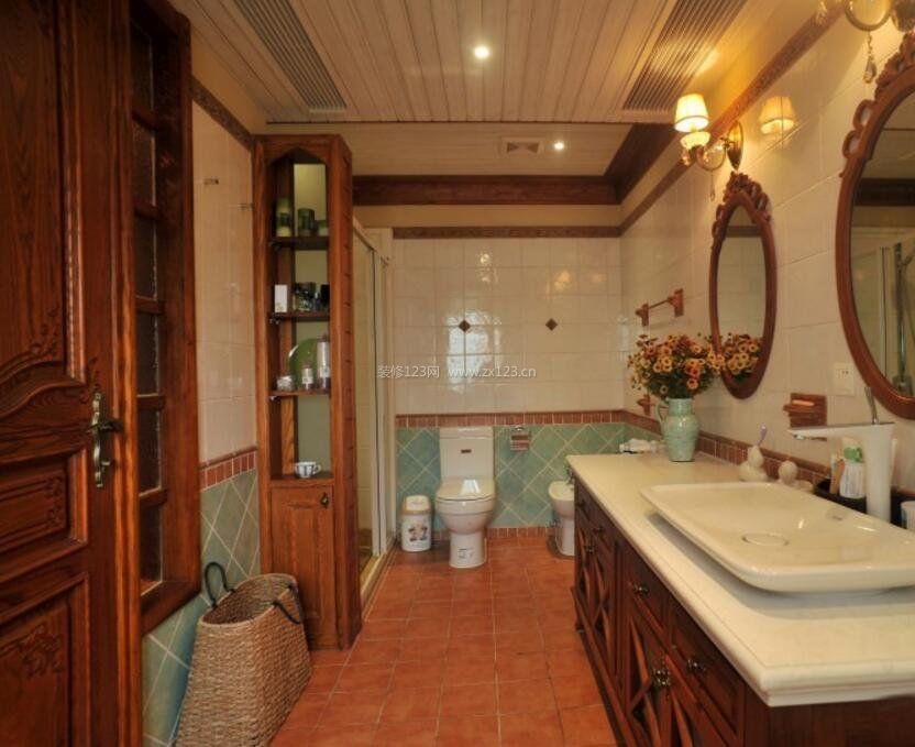 复式住宅卫浴间装潢设计案例