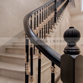 奢华别墅楼梯扶手装修图片