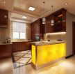 2023中式厨房吧台吊灯装饰设计效果图片