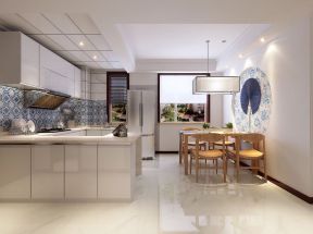 2023中式厨房墙砖颜色设计效果图