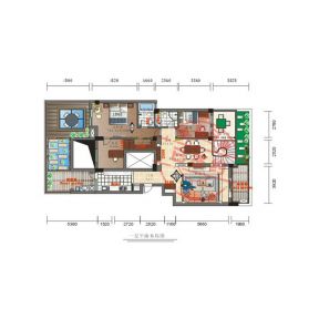 新界三期200㎡跃层新古典风格效果图