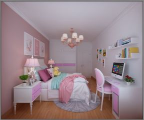 2023现代女生卧室家具套装装修效果图片