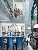 2023地中海风格别墅餐厅吊灯装饰装修效果图案例