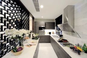 精品别墅厨房镂空隔断设计图片