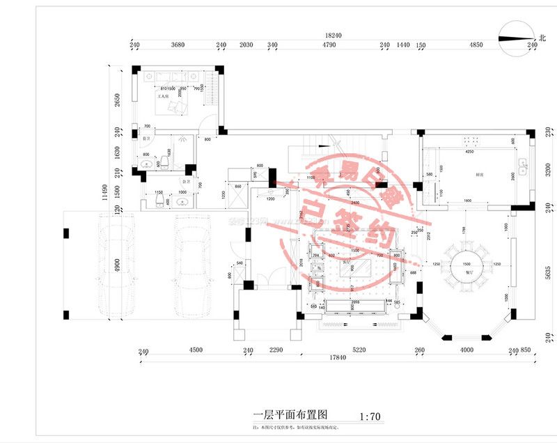 五邑碧桂園480㎡中式風格獨棟別墅裝修案例