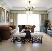 美式风格家居客厅真皮沙发装修设计