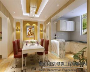 2020簡約現(xiàn)代風(fēng)格家裝 開放式廚房餐廳裝修效果圖
