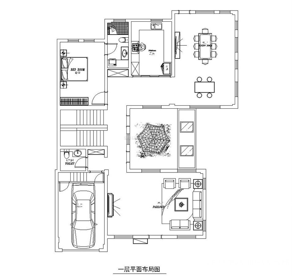 康橋圣菲美式500平別墅裝修案例