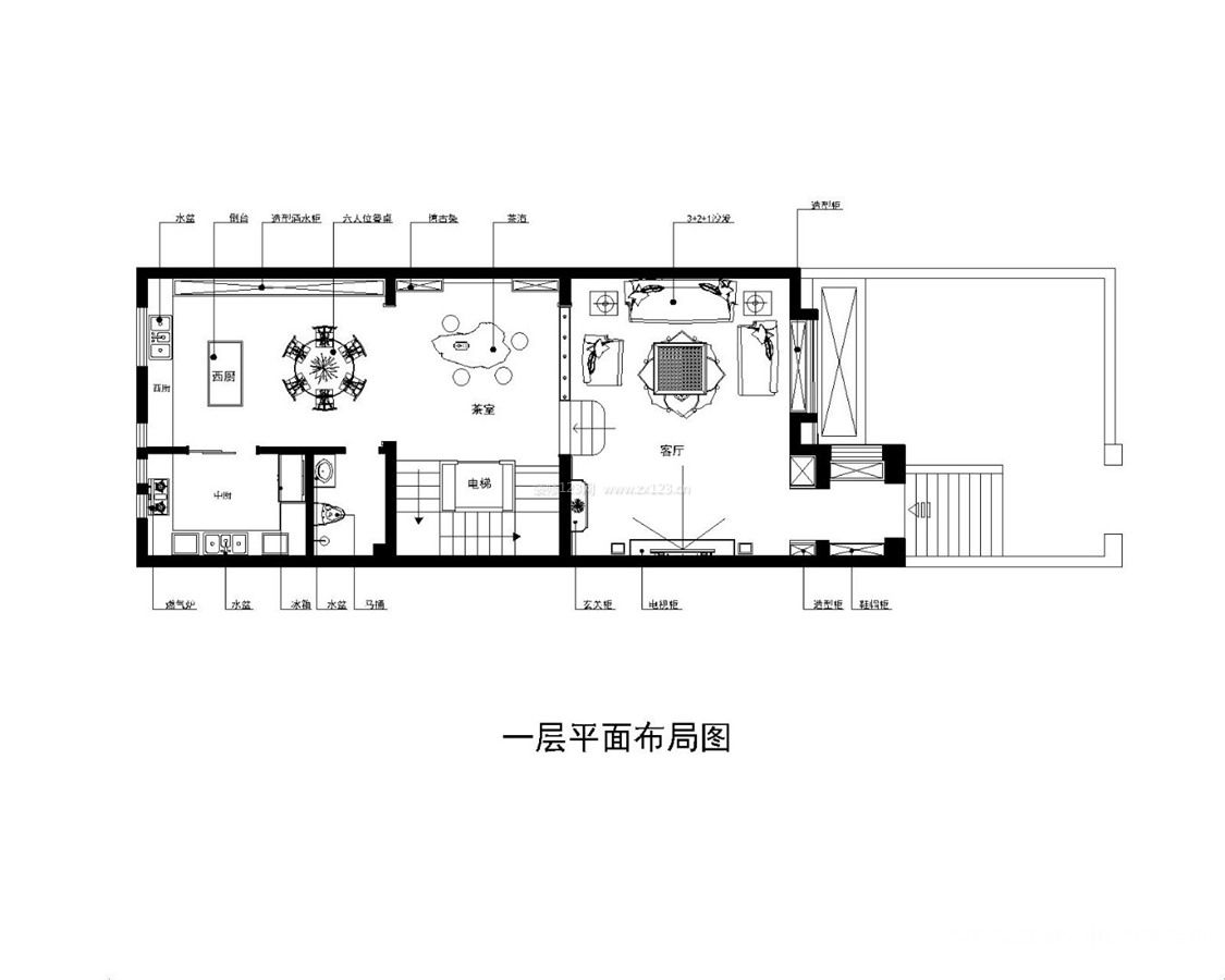 華山瓏城348平古典歐式裝修案例