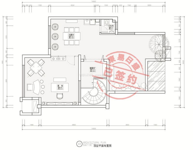 巢上城御墅別墅新中式裝修效果圖